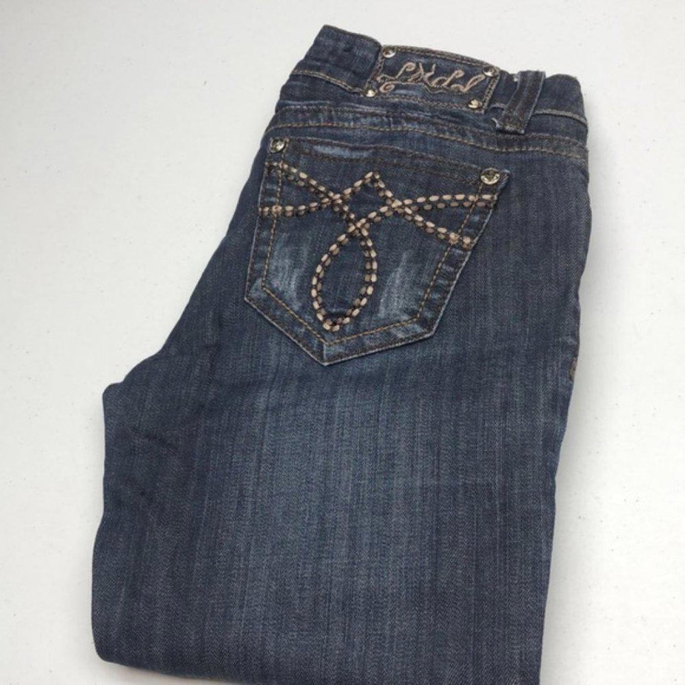 RARE L.A. IDOL PREMIUM SKINNY JEANS 5/25x31 AMBER CRYSTALS 💎